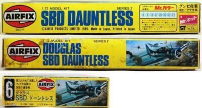 航空機・ヘリコプター Airfix 1:72 Douglas SBD-3 Dauntless AIRFIX 1/72 Douglas SBD Dauntless model kit -Unassembled - From