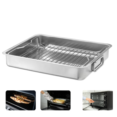 Ikea Ofenform Edelstahl Auflaufform 40X32 Cm Bratform KONCIS
