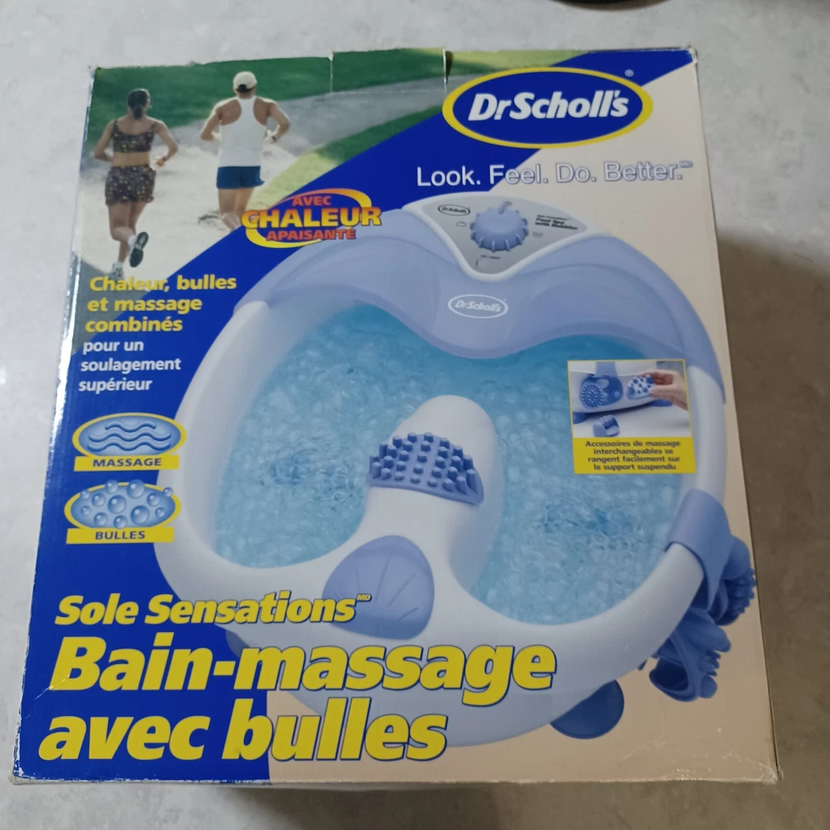Dr Scholls Sole Sensations Heated Foot Spa W Bubbles DR6624 Massage w Heated