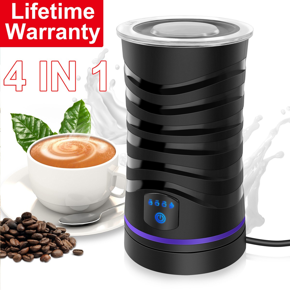 Instant 4-in-1 Milk Frother Review Zeppoli Milk Frother And Warmer