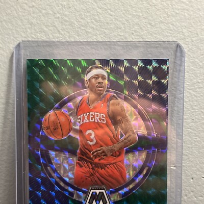 2022-23 MOSAIC PRIZMS GREEN EPIC PERFORMERS ALLEN IVERSON 76ERS