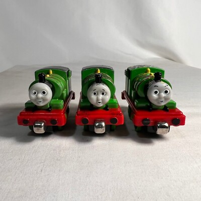 Thomas & Friends Lot of 3 Diecast Percy, Soot Covered (Rare), Happy Birthday,