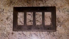 Quad Rocker Plate Cover, Unbreakable nylon, old world, tuscan, medieval, painted