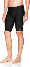 Speedo Men's Endurance Havoc State Jammer Swimsuit Size 30 Green/Black