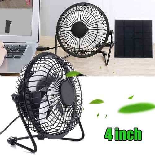 Solar Powered Fan Portable Mini Ventilator Greenhouse Pet Dog Chicken House Cool - Picture 7 of 12