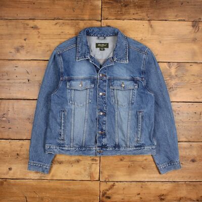 Vintage Eddie Bauer Jeansjacke XL Trucker Blau