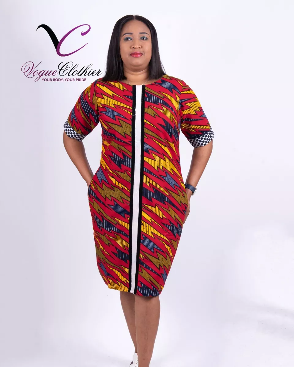 Shift dress ankara top