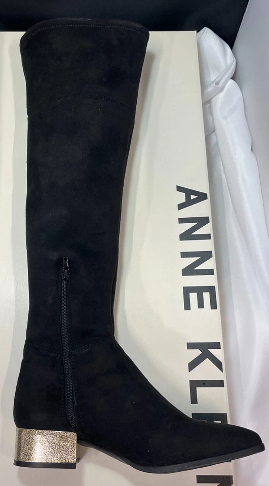 Botas de moda Ann Klein Kimmie de gamuza sobre la rodilla 9,5 M Foto 4 de 4