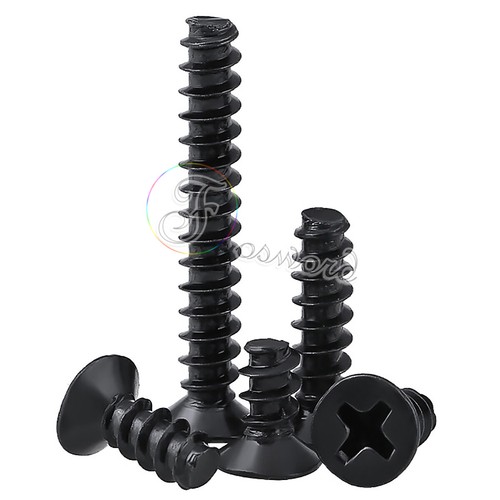 FIBROTECH Paneelschrauben Schwarz - 100 Stück, 5,0x45 Mm Für Akustikpaneele