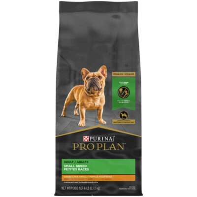 Purina Pro Plan Adult Small Breed 6 lb Chicken & Rice Formula Dry Dog Food