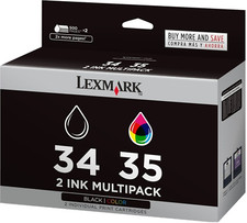 New Genuine Lexmark 34 35 2PK Ink Cartridges ...