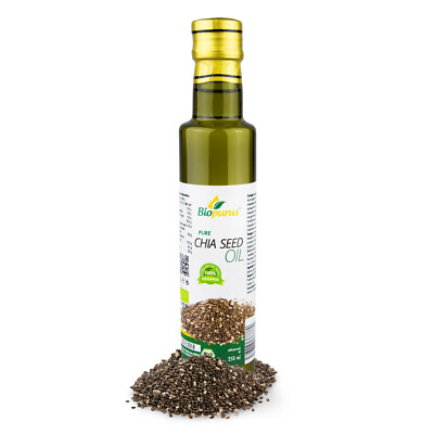 Biopurus zertifiziert Bio kaltgepresstes Chia Samenöl 250ml
