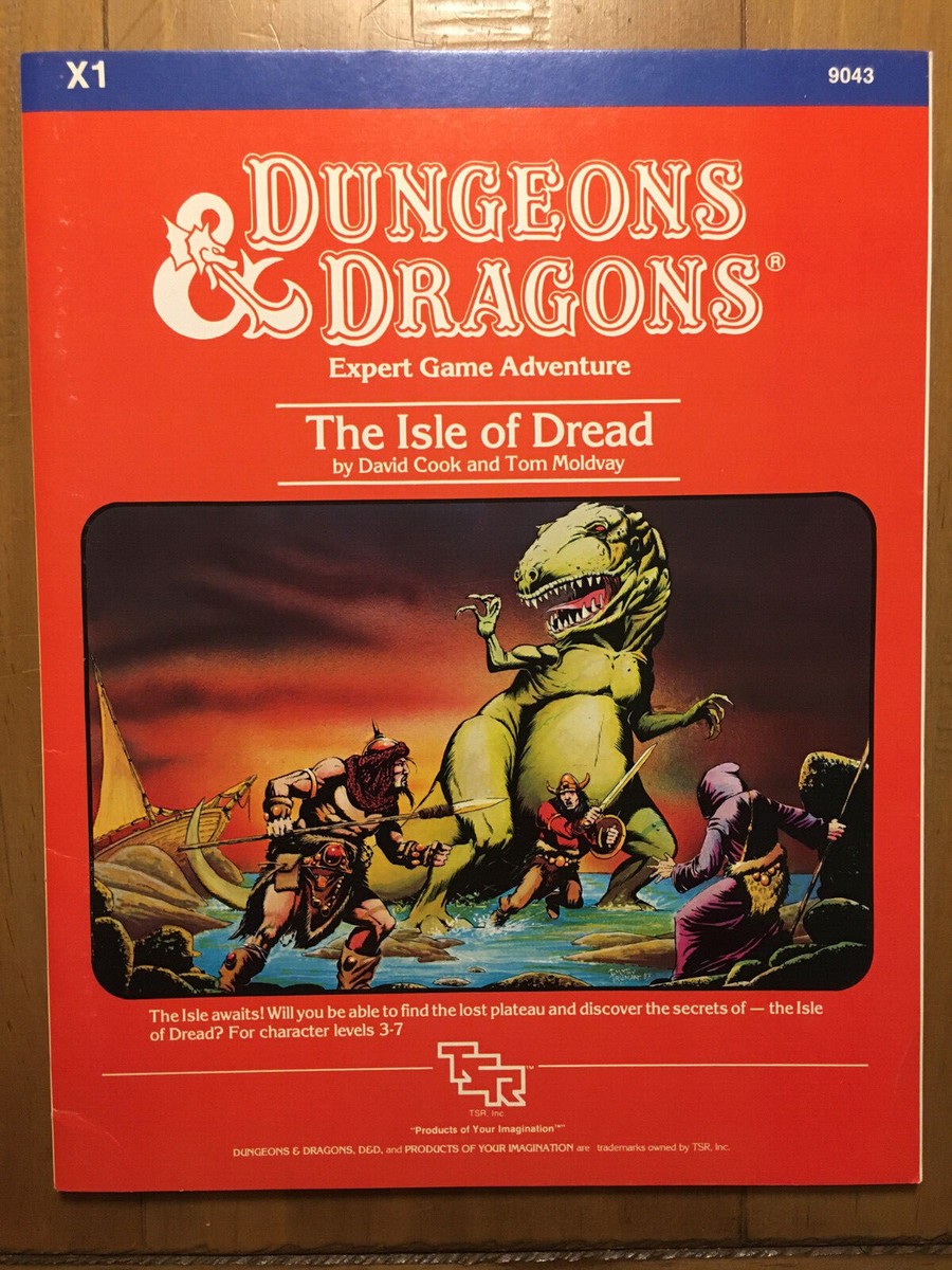 D&D Module X1 - The Isle of Dread (Orange Cover) - Great Condition