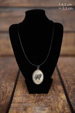 Chow Chow - silver plated pendant with a dog, Art Dog USA