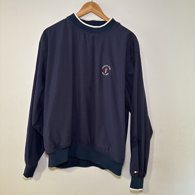 Vintage 90s Hilfiger Golf Pullover Harbor Town Golf Links Hilton Head SC Size M