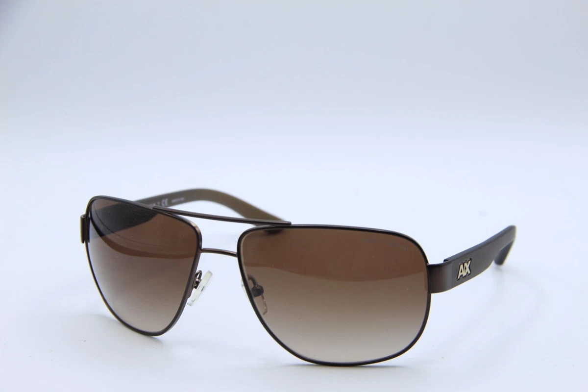 Armani Exchange Gold Frame Aviator Sunglasses with Black Lenses Armani Exchange AX2034S - Aviator Matte Blue Frame  main image 2
