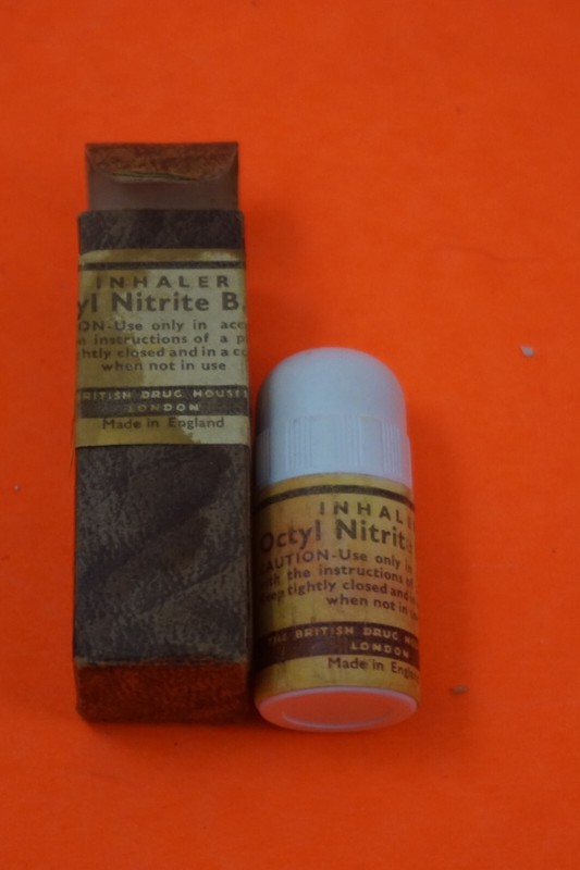 Octyl Nitrate NASAL EMPTY British Drug Houses London Vintage and NICE