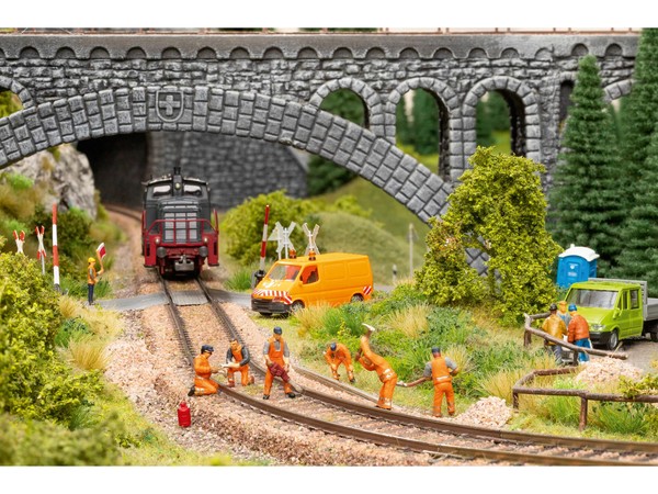 Noch 12951 - Baustelle Am Gleis Sound Szene Mit 6 Figuren - Spur N - Neu-image