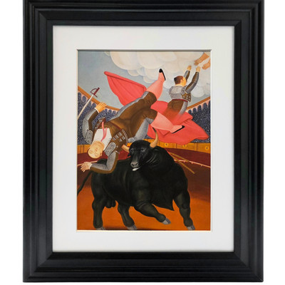 FERNANDO BOTERO  The Death of Luis Chaleta  Framed Latin American Modern Art