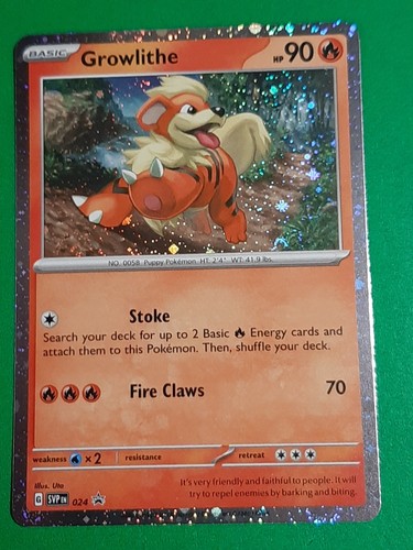 Pokémon TCG Scarlet & Violet Black Star Promo Growlithe #24 Cosmos Promo