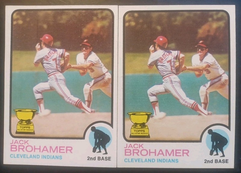 1973 TOPPS #11 CLEVELAND INDIANS JACK BROHAMER RC CUP [2] GRICH NM/MT 07054