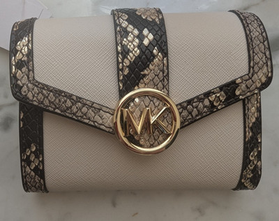 Portemonnaie * MICHAEL KORS * CARMEN MD FLAP creme NEU