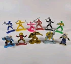 Lot of 11 Vintage 1994 Bandai Mighty Morphin Power Rangers 3" Mini Figures