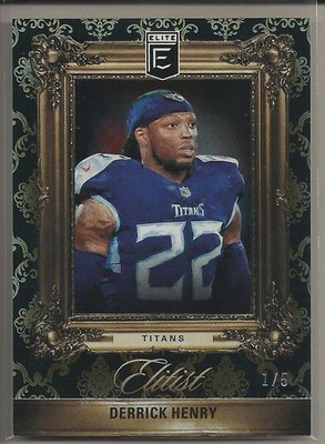 Derrick Henry 2022 Panini Donruss Elite Elitist GOLD Parallel #'d 1/5 Titans NFL