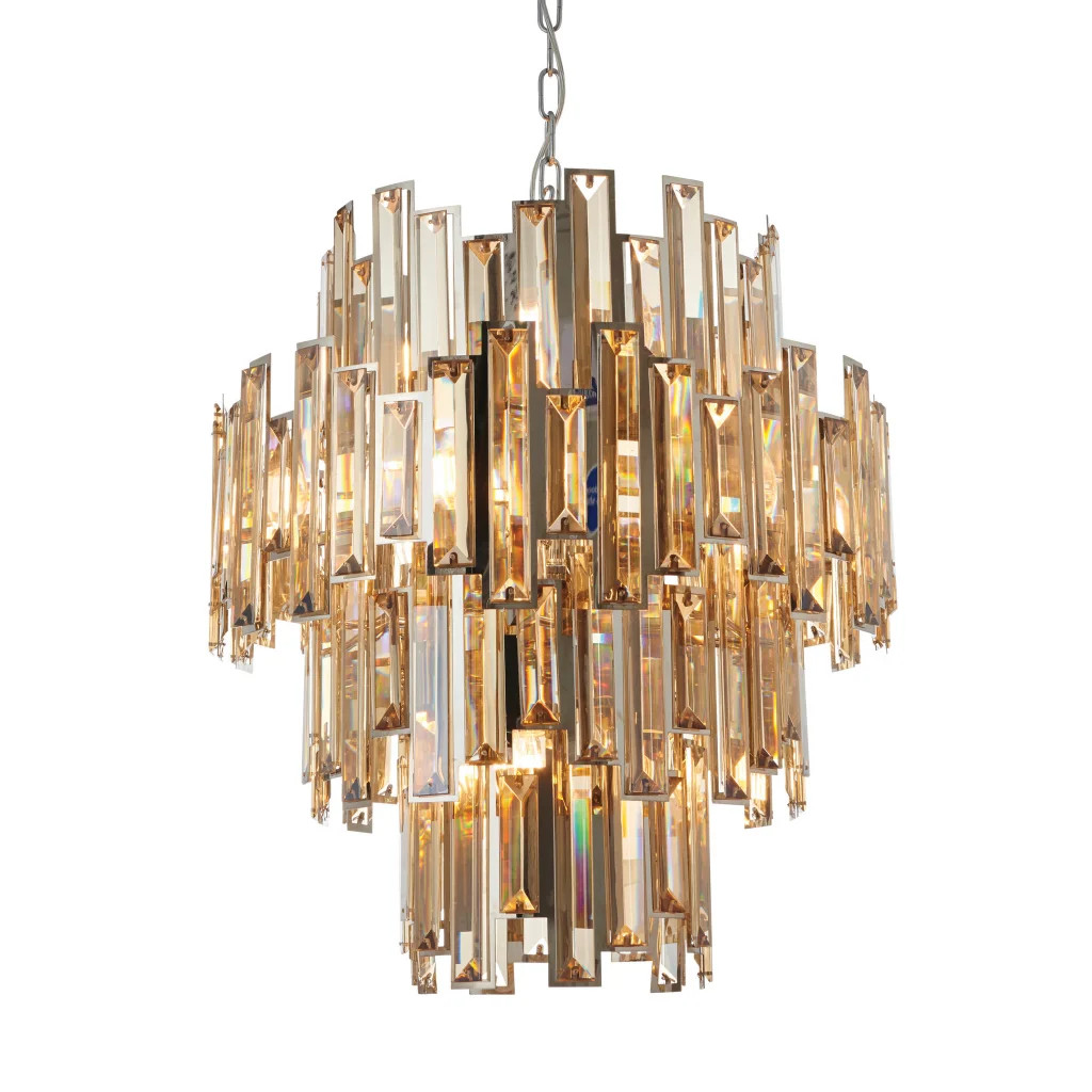 Ceiling Light Silver Viviana 12 Polished Chrome Endon 72744