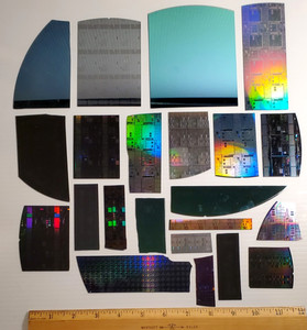 Lot of Genuine Silicon Semiconductor Pieces For Art Projects & Education Lot L