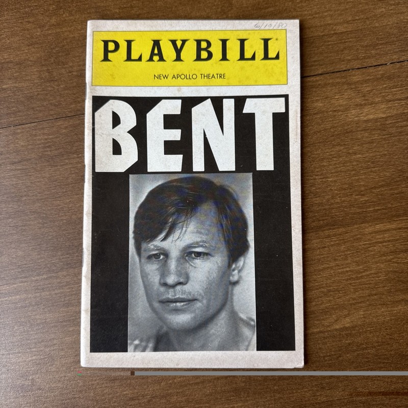 VINTAGE PLAYBILL BENT STARRING MICHAEL YORK NEW APOLLO THEATRE JUNE 10, 1980