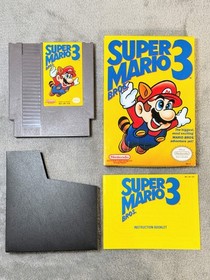 Super Mario Bros. 3  -1990 Nintendo Entertainment System NES, Tested, CIB