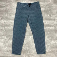 vintage GRAMICCI pants WOMEN L cotton plaid stripes climbing outdoor 90s