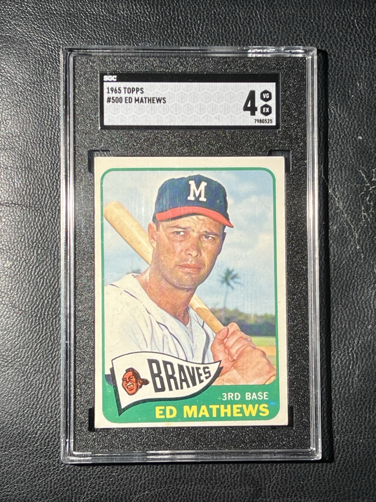 ED EDDIE MATHEWS 1965 Topps SGC 4 VG-EX 500