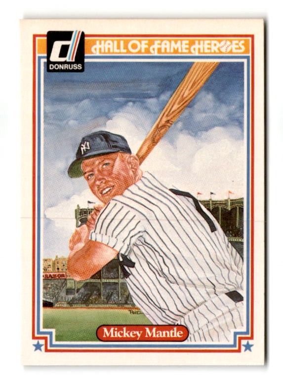 1983 Donruss Hall of Fame Heroes #7 Mickey Mantle