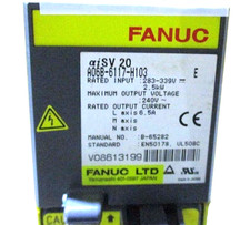 A06B-6117-H103 FANUC aiSV 20 Servo Amplifier Removed From The Working Machine
