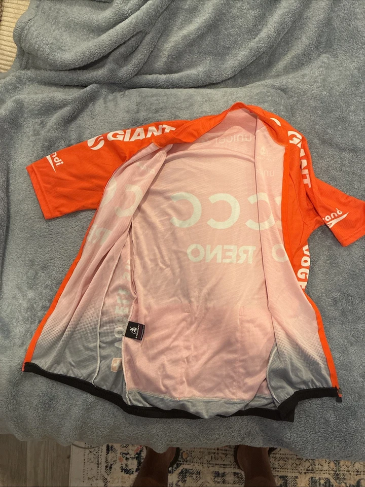 Camiseta de ciclismo Giant CCC Team naranja negra Foto 3 de 4