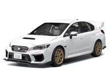 SUBARU WRX STI EJ20 FINAL ED. RHD WHITE 1/18 DIECAST MODEL CAR BY SUN STAR 5559