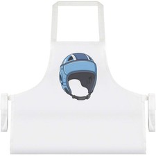 'Rugby Scrum Cap' Cooking Apron - White (AP00095251)