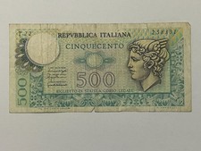👀ITALY 1976 500 CINQUECENTO LIRE BANKNOTE VINTAGE 👀