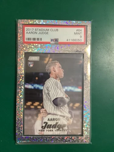2017 Topps Stadium Club Aaron Judge #64 (RC) PSA 9 slab color match see pics 050