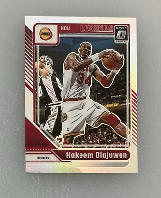 2024-25 Panini Optic #249 Hakeem Olajuwon- Legends Silver Holo Parallel