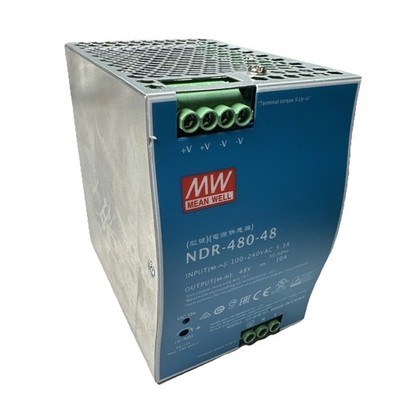 New MEAN WELL NDR-480-48 DIN Rail Power Supply Ships Free
