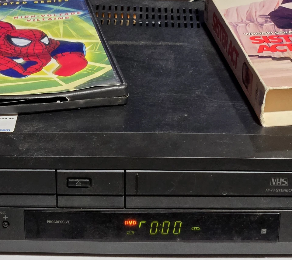 De Colección Sony SLV-D380P DVD VCR Combo Reproductor Grabador Cables AV Probado Funcionando LEER Foto 4 de 4