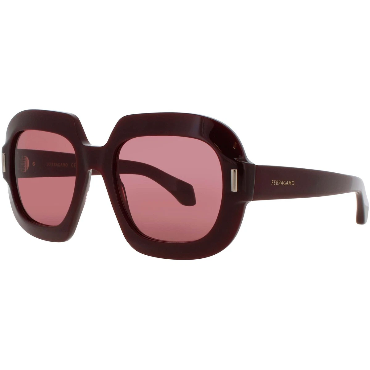 Salvatore Ferragamo SF2870S Sunglasses Burgundy Acetate Oval Salvatore Ferragamo Women main image 3
