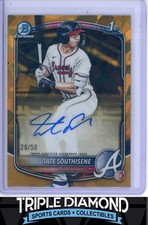 2025 Bowman Draft Chrome Sapphire 1st Nate Snead Prospect Auto Gold #28/50 Z842