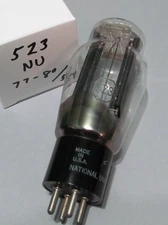 NATIONAL UNION 5Z3 RECTIFIER - RECTANGULAR GETTER - HANGING FILAMENTS - TESTED