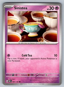 Sinistea 097/197 Obsidian Flames Common NM