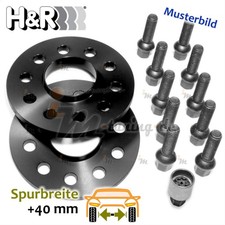 H&R Spurplatten schwarz 40mm/Achse ABE für Skoda Octavia II 1Z3 :: 2004 >> 2013
