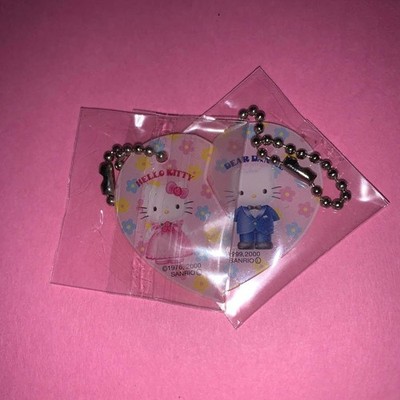 Retro/Rare SANRIO Hello Kitty & Dear Daniel Heart Ball Chain